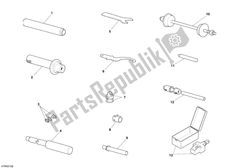 All parts for the Workshop Service Tools, Frame of the Ducati Superbike 999 R 2006